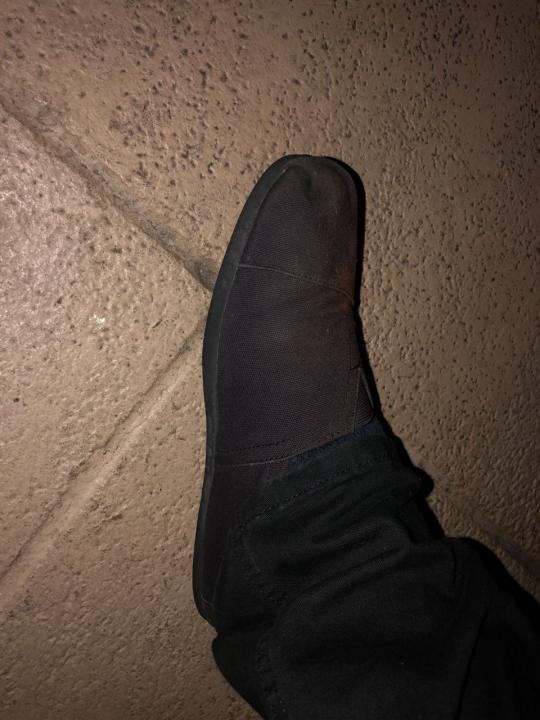 Black Toms size 12